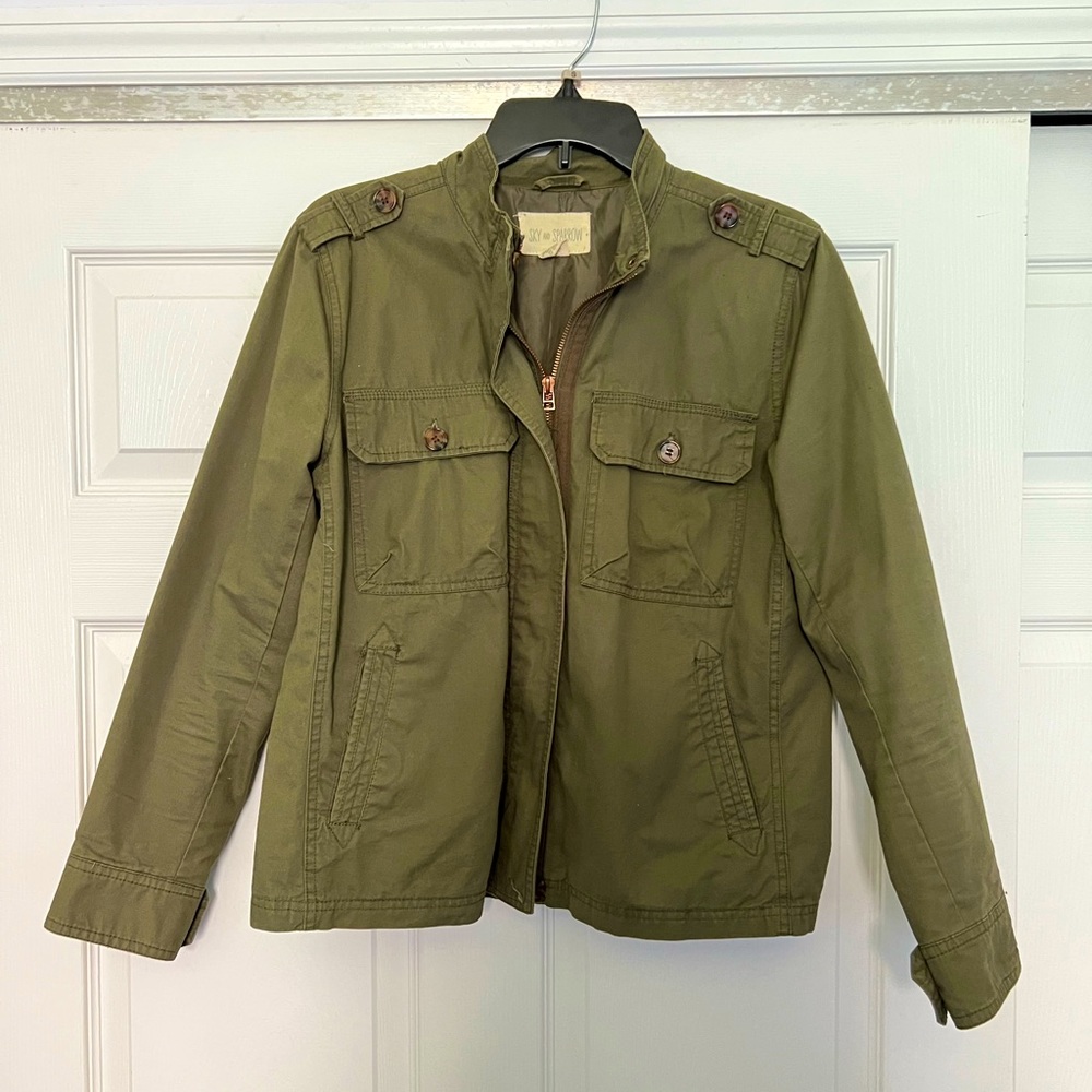 SKY AND SPARROW Womens Dark Green Jacket, US Size Large